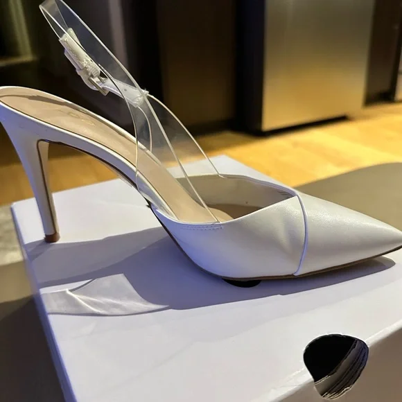 ALDO Elegant White Pointed Heels - Picture 2 of 4